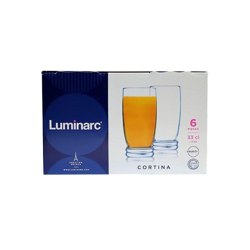 Luminarc Cortina Hi - Ball Tumblers 16CM / 330ML - (6 - Pack)