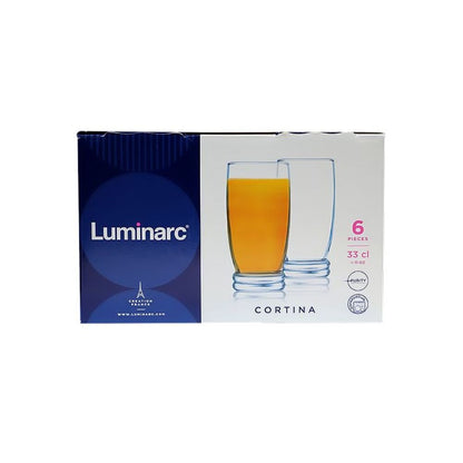 Luminarc Cortina Hi - Ball Tumblers 16CM / 330ML - (6 - Pack)