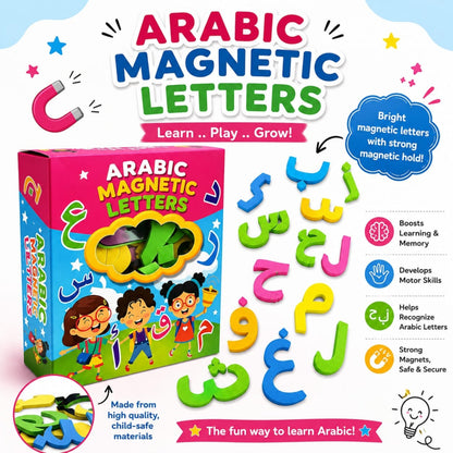 Magnetic Arabic Letters – Educational Alphabet Learning Set