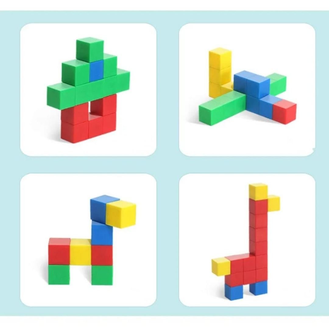 Magnetic Building Blocks Set for Kids – STEM Educational Construction Toy for Creative Building & Learning