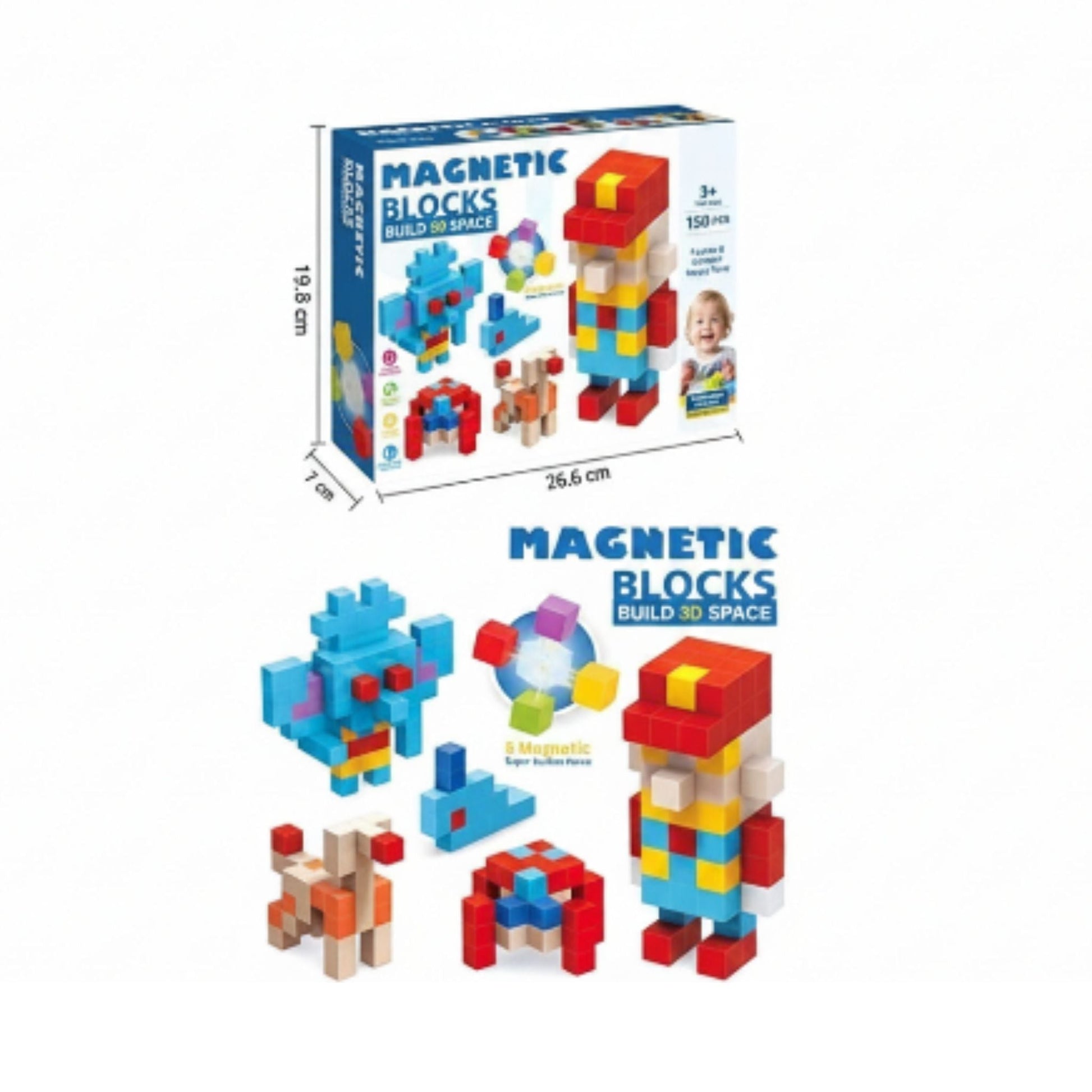 Magnetic Building Blocks Set for Kids STEM Educational Toy