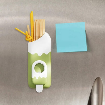 Magnetic Straw Holder And Bottle Opener