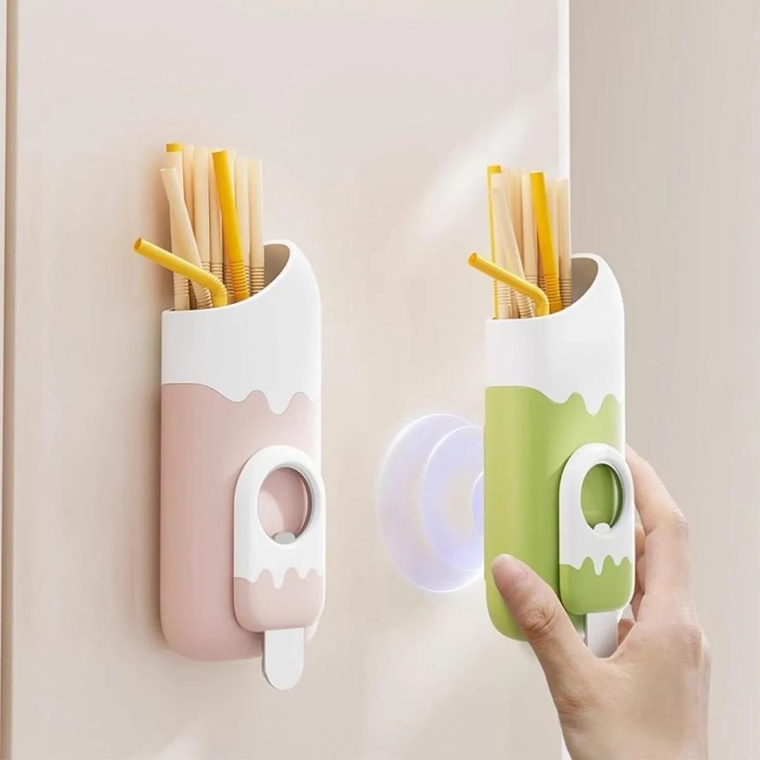 Magnetic Straw Holder And Bottle Opener