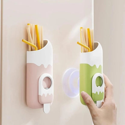 Magnetic Straw Holder And Bottle Opener