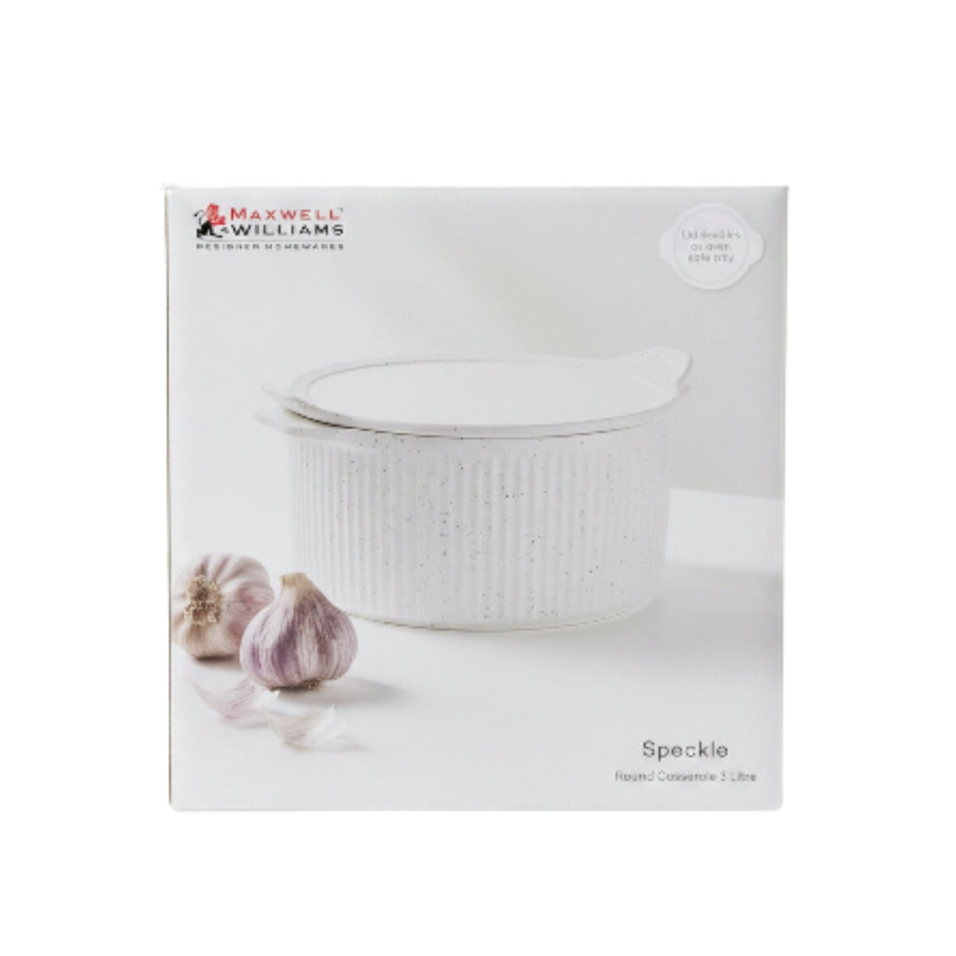 Maxwell & Williams Round Speckled Casserole 3L