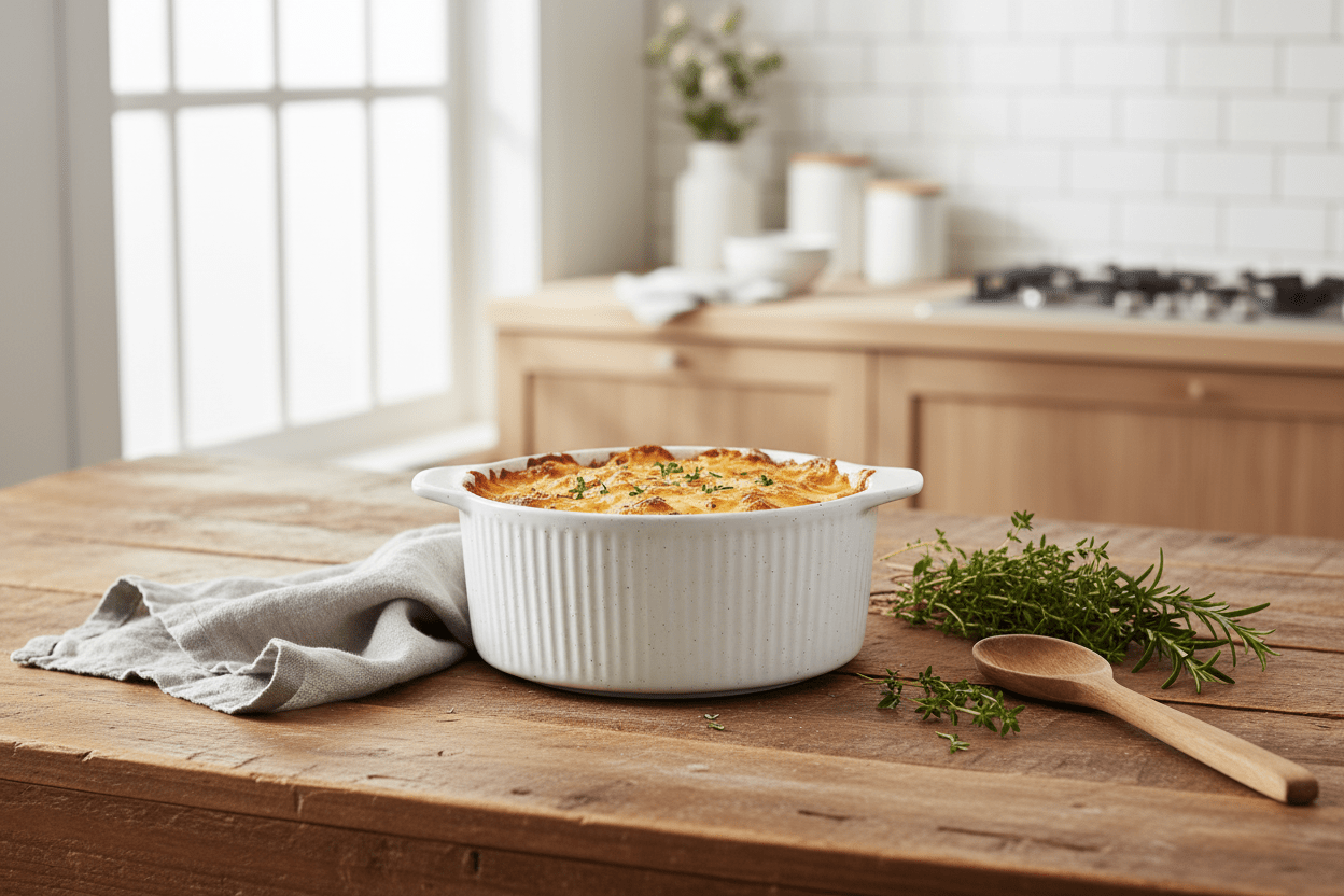 Maxwell & Williams Round Speckled Casserole 3L