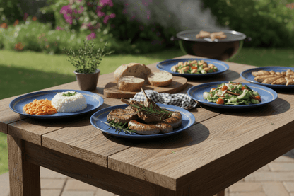 Melamine Blue Dinner Plate 27cm