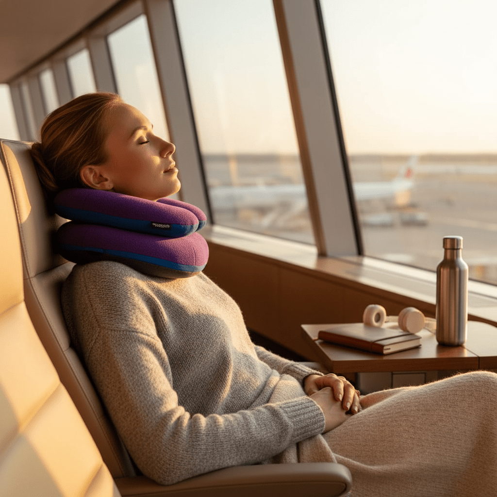 Memory Foam Travel Neck Pillow