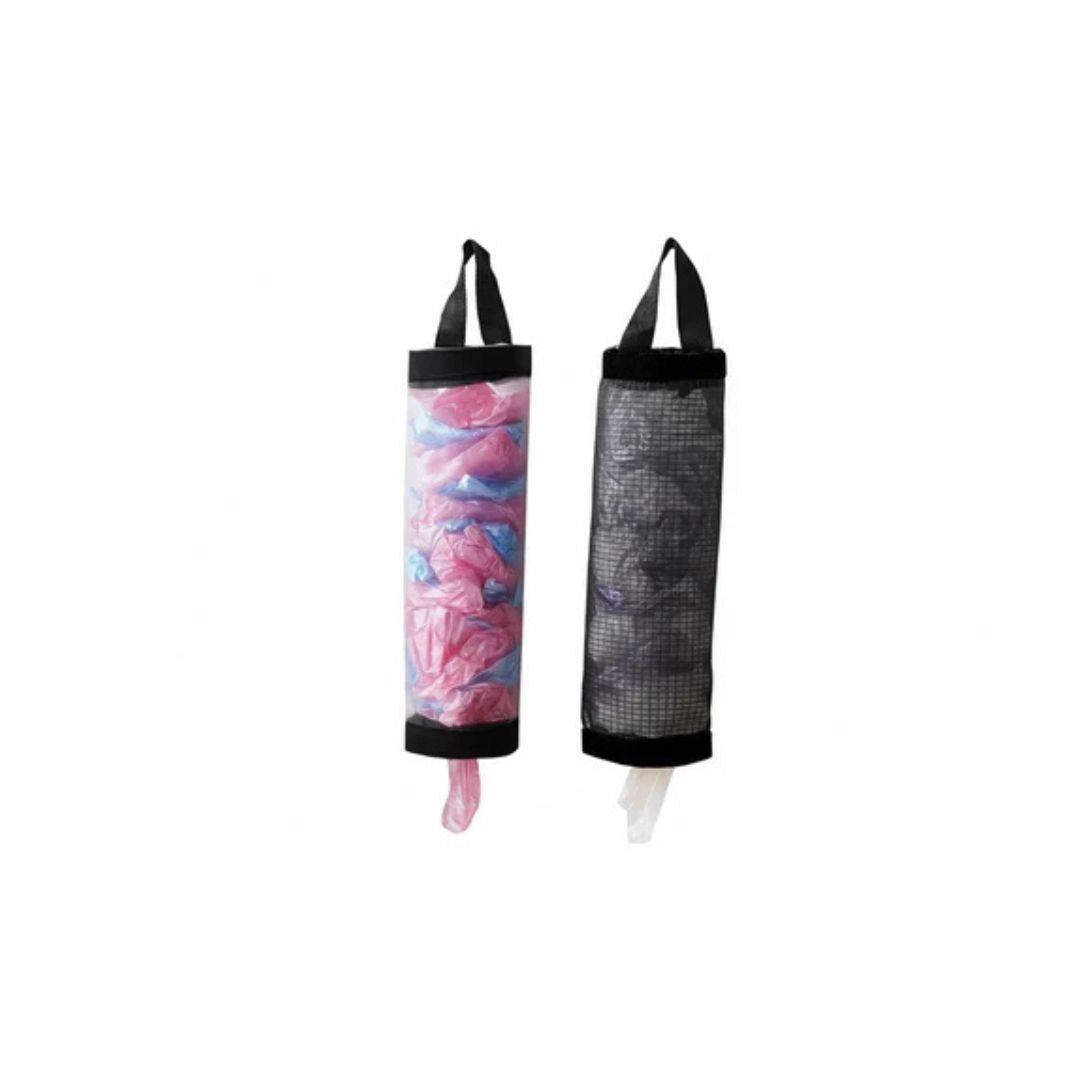 Mesh plastic bag holder