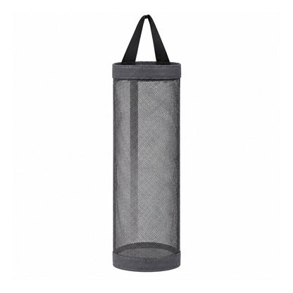 Mesh Plastic Bag Holder – Hanging Grocery Bag Storage Organizer