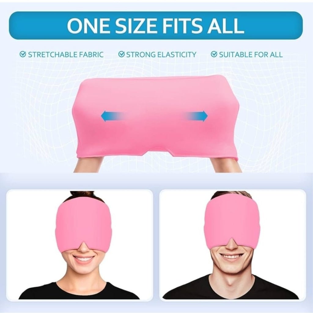 Migraine Relief Gel Cap – Reusable Cooling & Cold Therapy Head Wrap