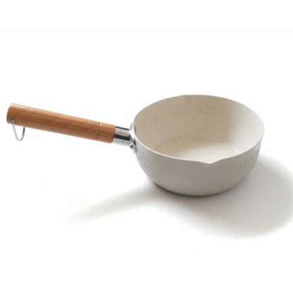 Milk Pot With Wooden Handle