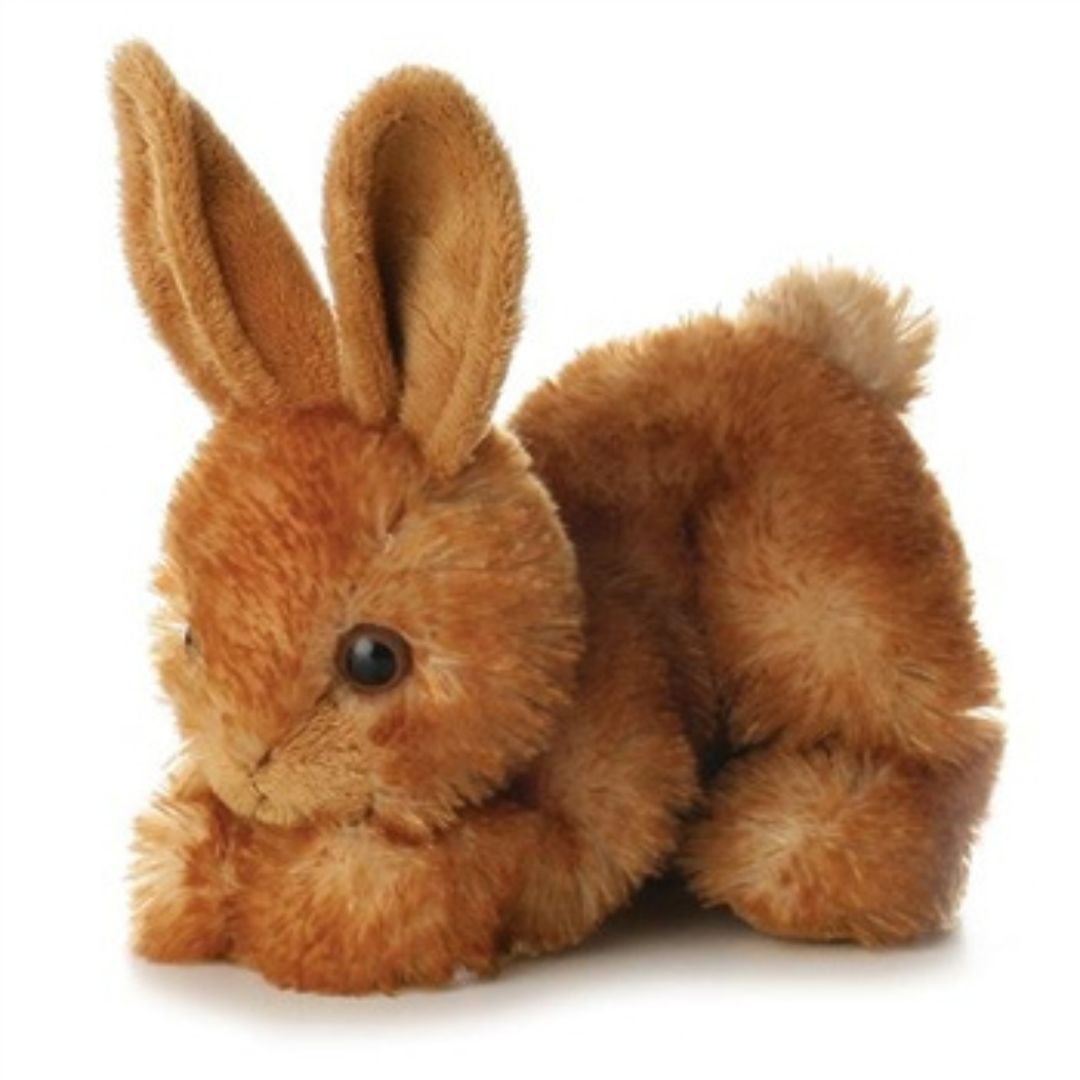 Mini Brown Plush Bunny Toy