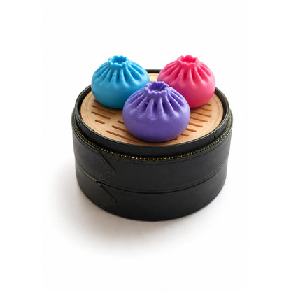 Mini Dumpling Fidget Clicker Keyring – Sensory Stress Relief Toy With Clickable Button