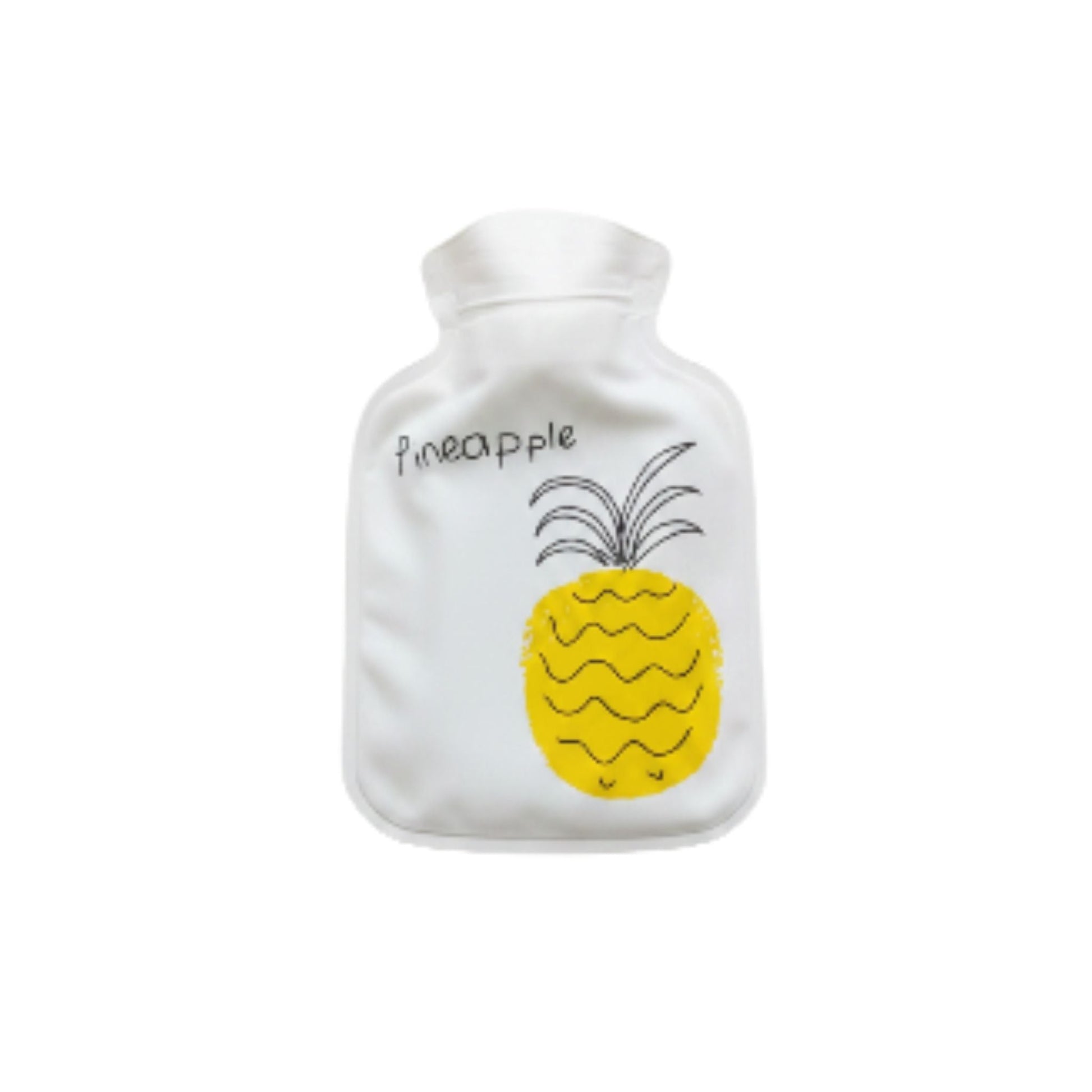 Mini Hot Water Bottle 17X11cm - Pineapple