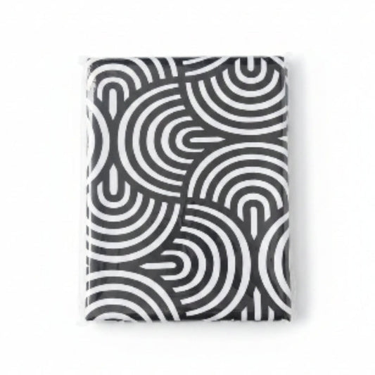 Mini Matt Table Cloth 2.5M Black Swirl