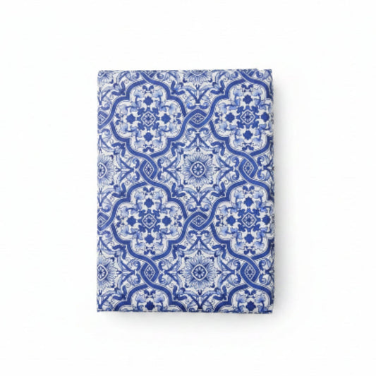Mini Matt Table Cloth 2.5M Blue Moroccan