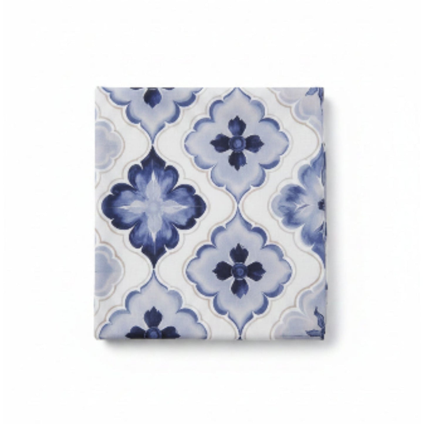 Mini Matt Table Cloth 2.5M Blue/White Flowers