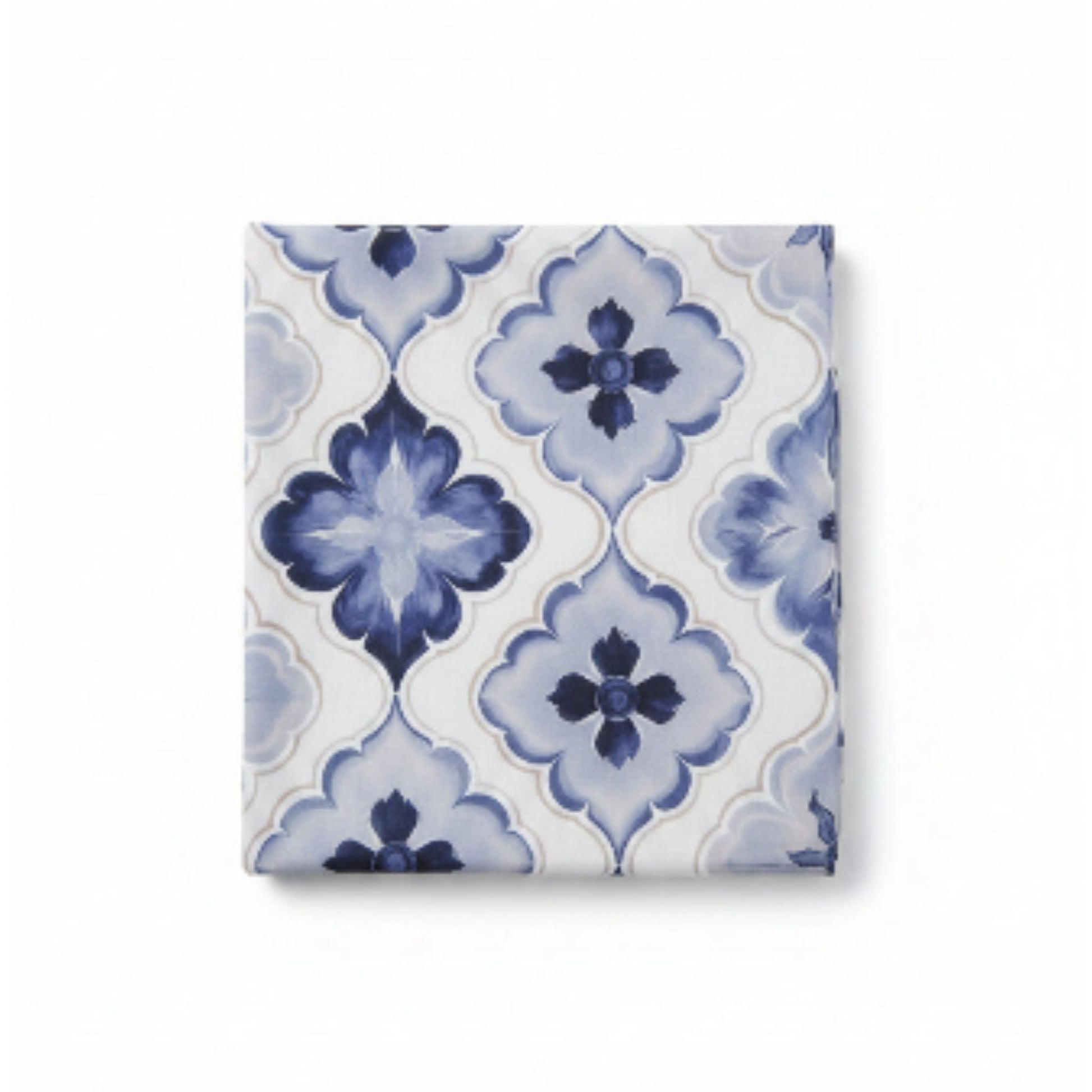 Mini Matt Table Cloth 2.5M Blue/White Flowers