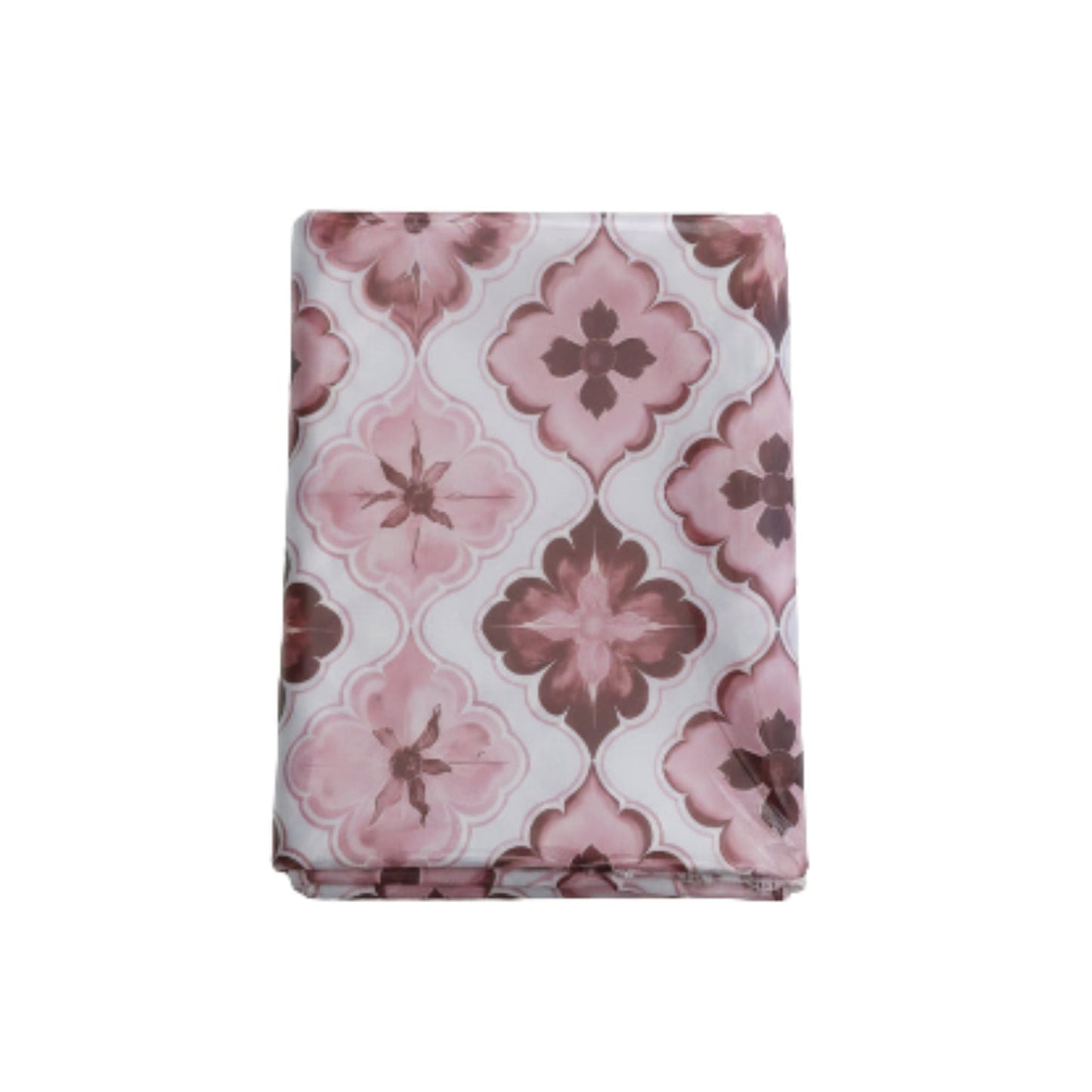 Mini Matt Table Cloth 2.5M Red/White Flowers
