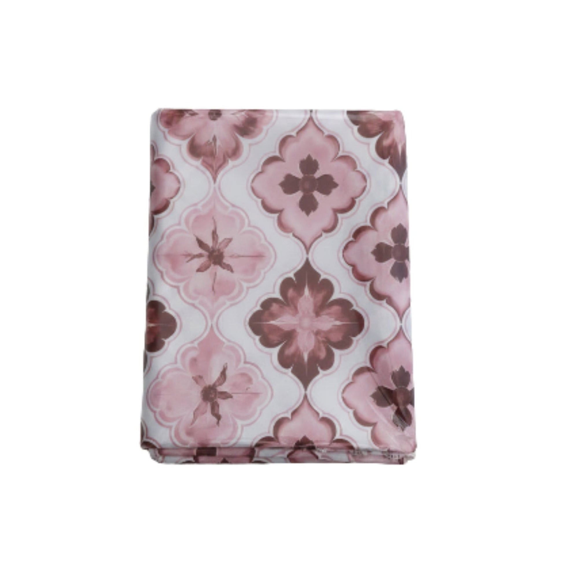 Mini Matt Table Cloth 2.5M Red/White Flowers