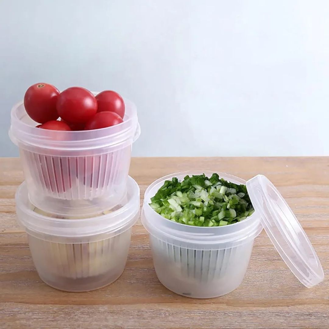 Mini Round Strainer Bowl With Lid 11x8cm 