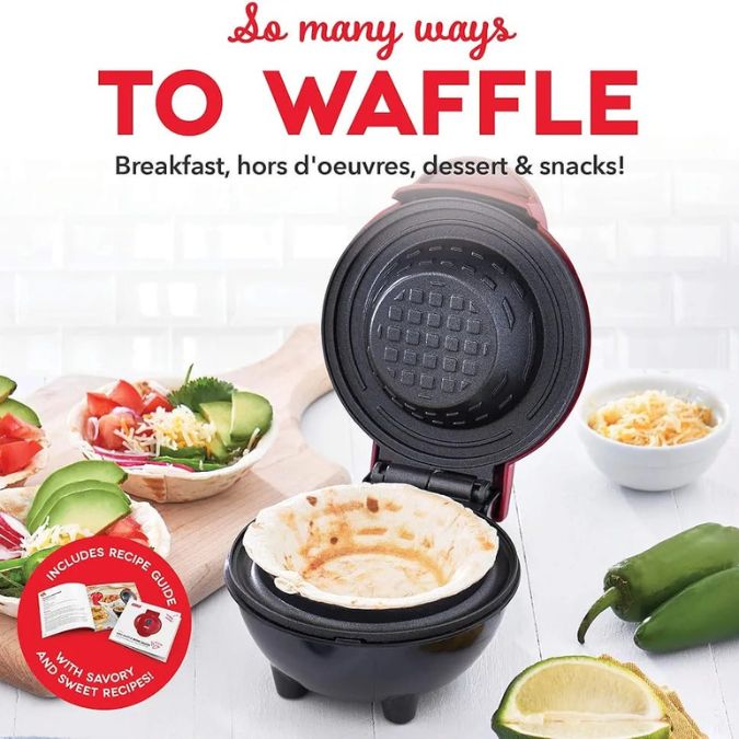 Mini Waffle Bowl Maker