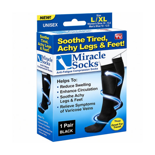 Miracle Compression Comfort Socks – Supportive Graduated Compression Socks – Everyday Comfort Design