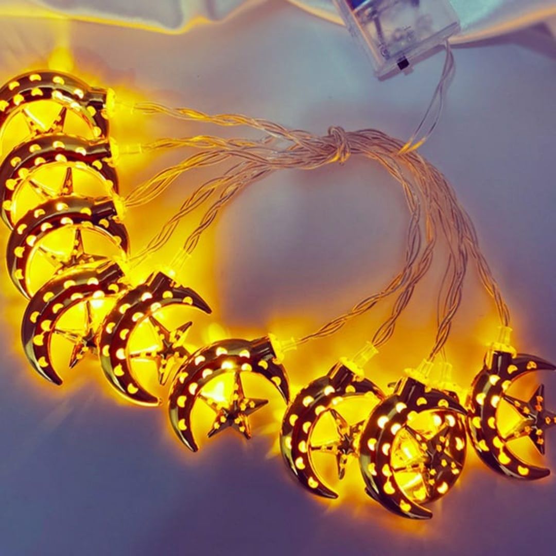 Moon and Star Fairy String Lights 3m LED Decorative Lights