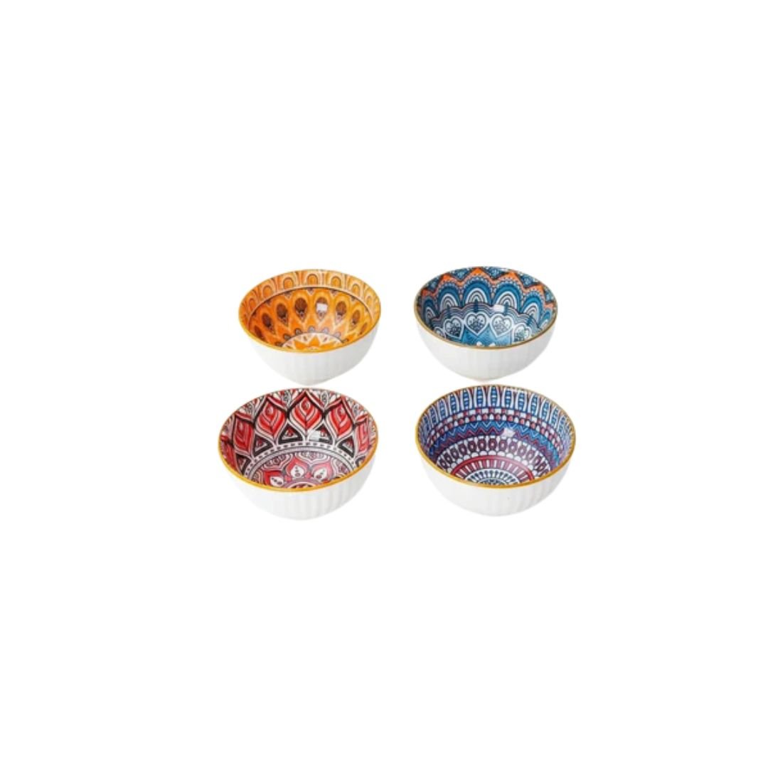 Morrocan 4pc Bowls In Box