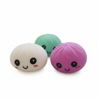 Mystery Colour Dumpling Squishy Sensory Fidget Toy with Basket