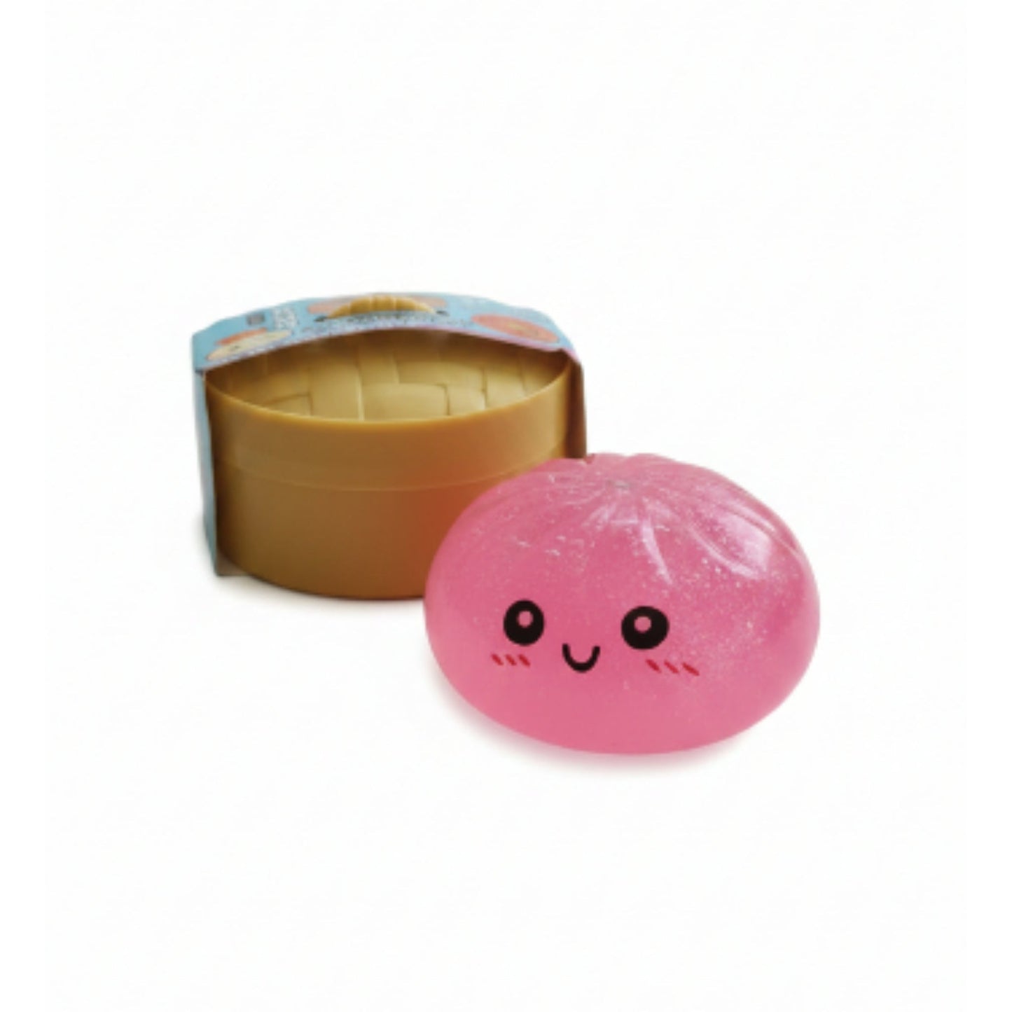 Mystery Colour Glitter Dumpling Squishy Sensory Fidget Toy with Basket