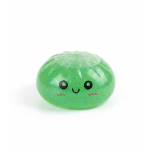 Mystery Colour Glitter Dumpling Squishy Sensory Fidget Toy with Basket