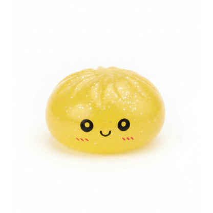 Mystery Colour Glitter Dumpling Squishy Sensory Fidget Toy with Basket