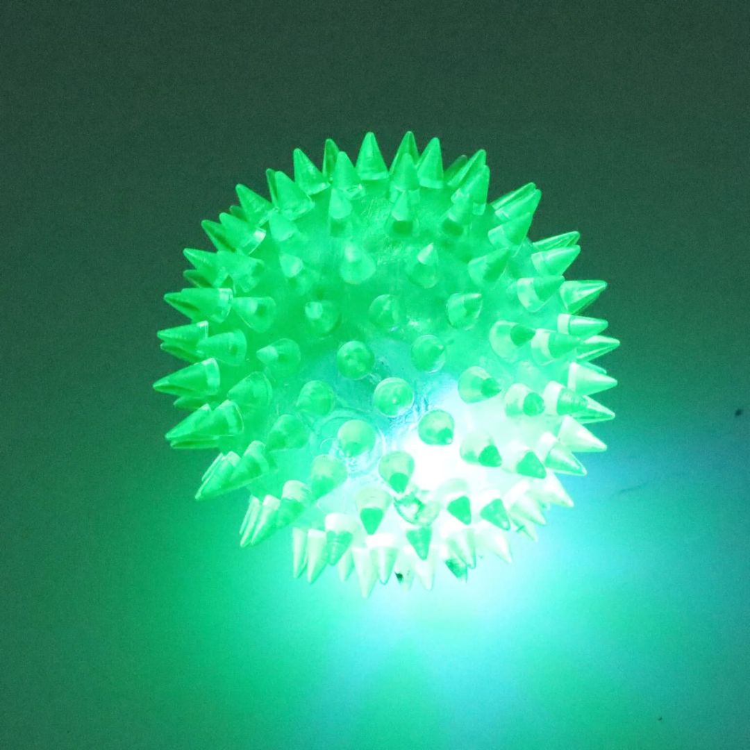 Neon Spiky Led Bouncy Ball