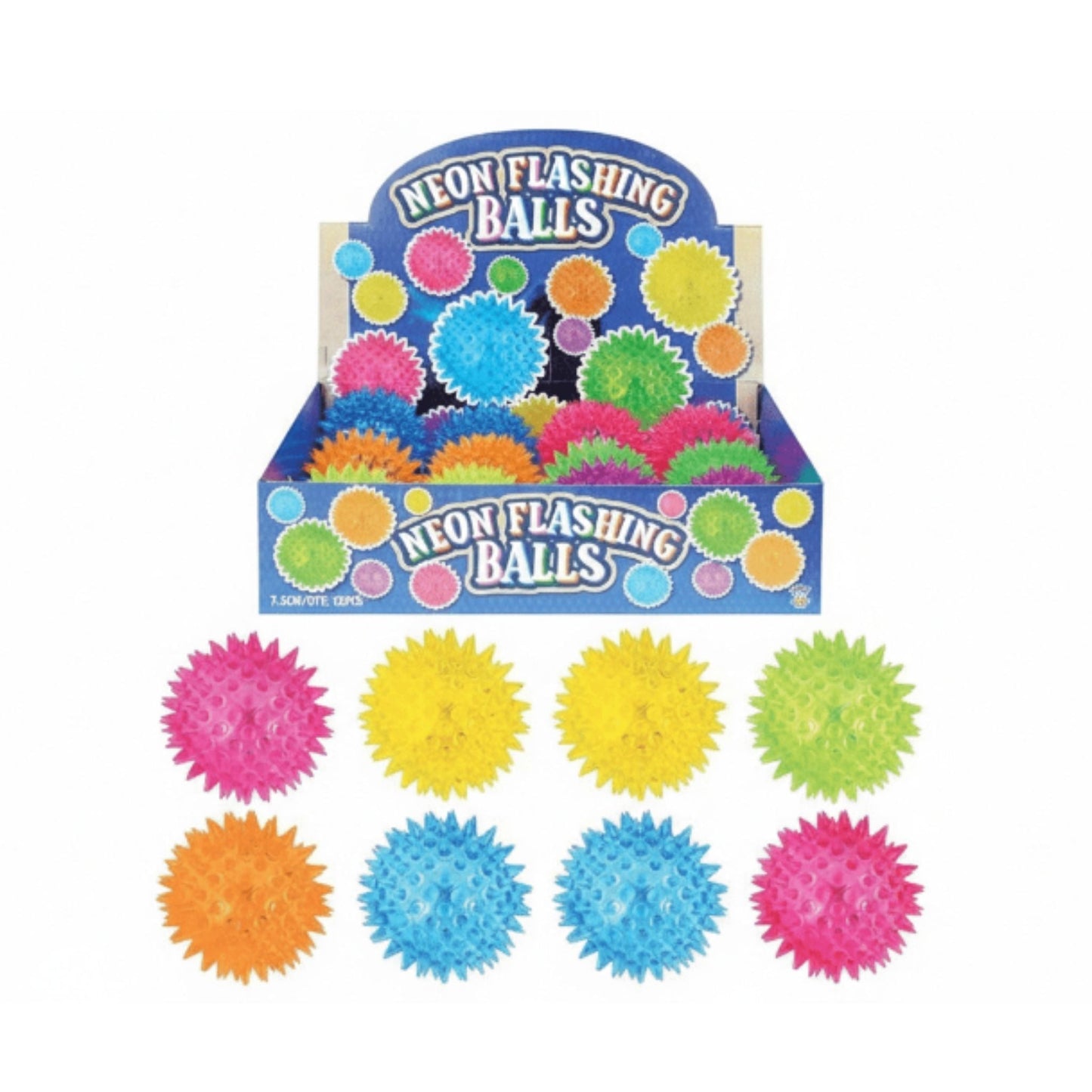 Neon Spiky Led Bouncy Ball