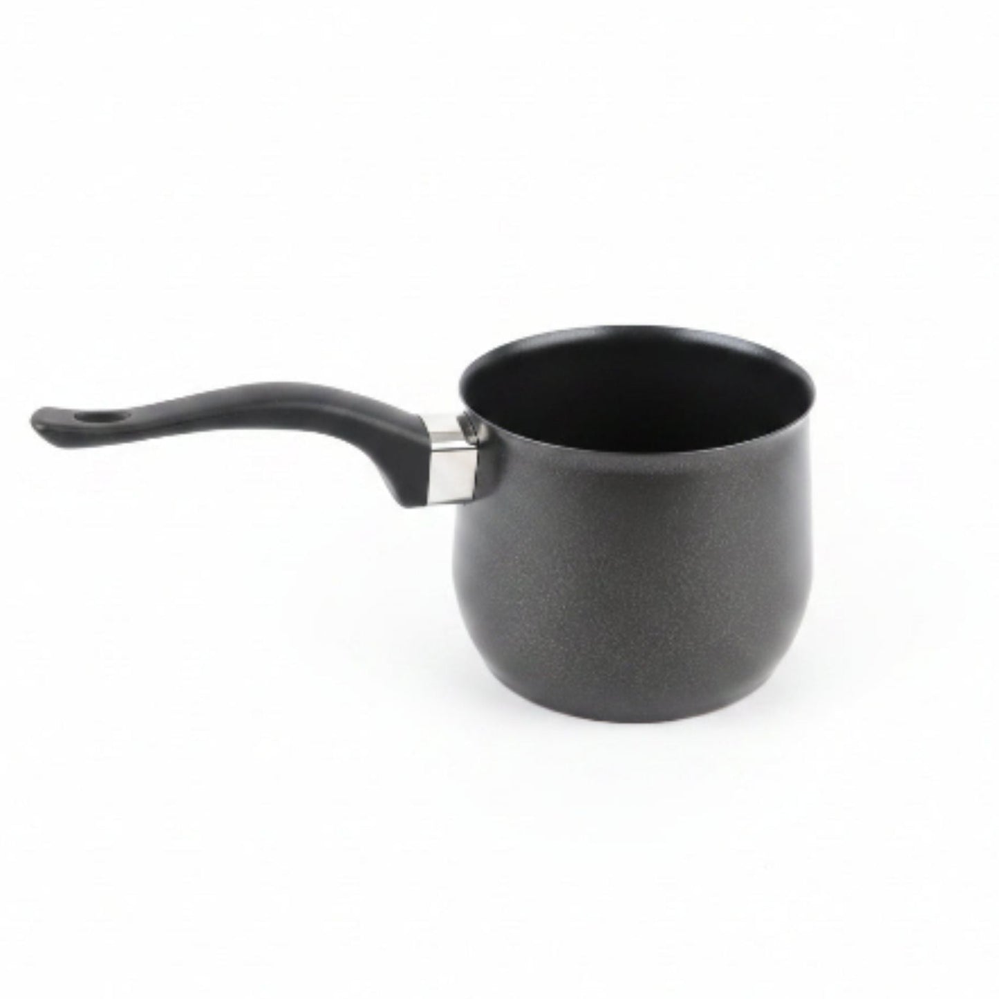 Non-Stick Speckled Black Milk Pot with Handle – Multi-Purpose Milk Pan & Saucepan