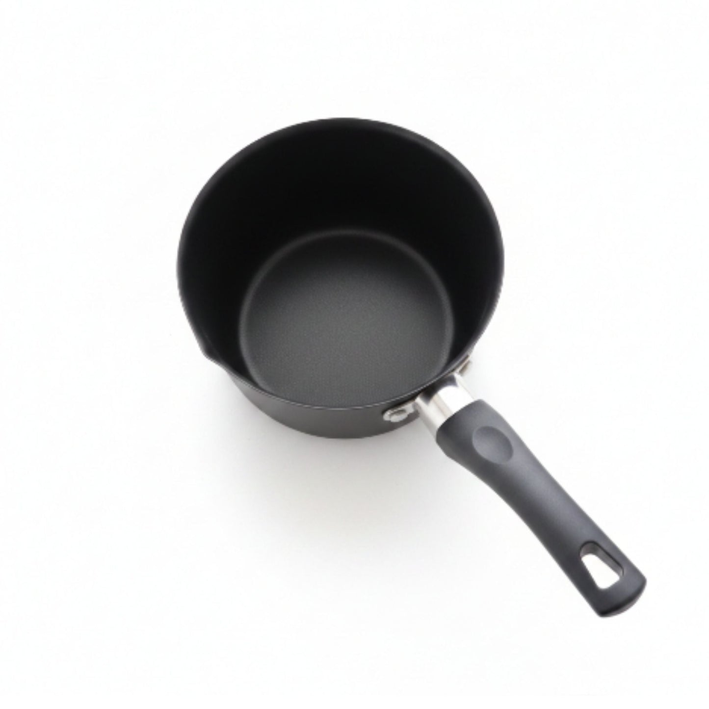 Non-Stick Speckled Black Milk Pot with Handle – Multi-Purpose Milk Pan & Saucepan