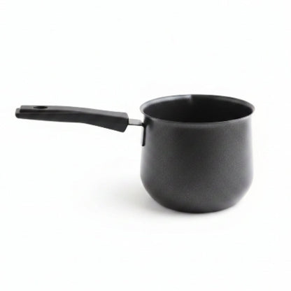 Non-Stick Speckled Black Milk Pot with Handle – Multi-Purpose Milk Pan & Saucepan