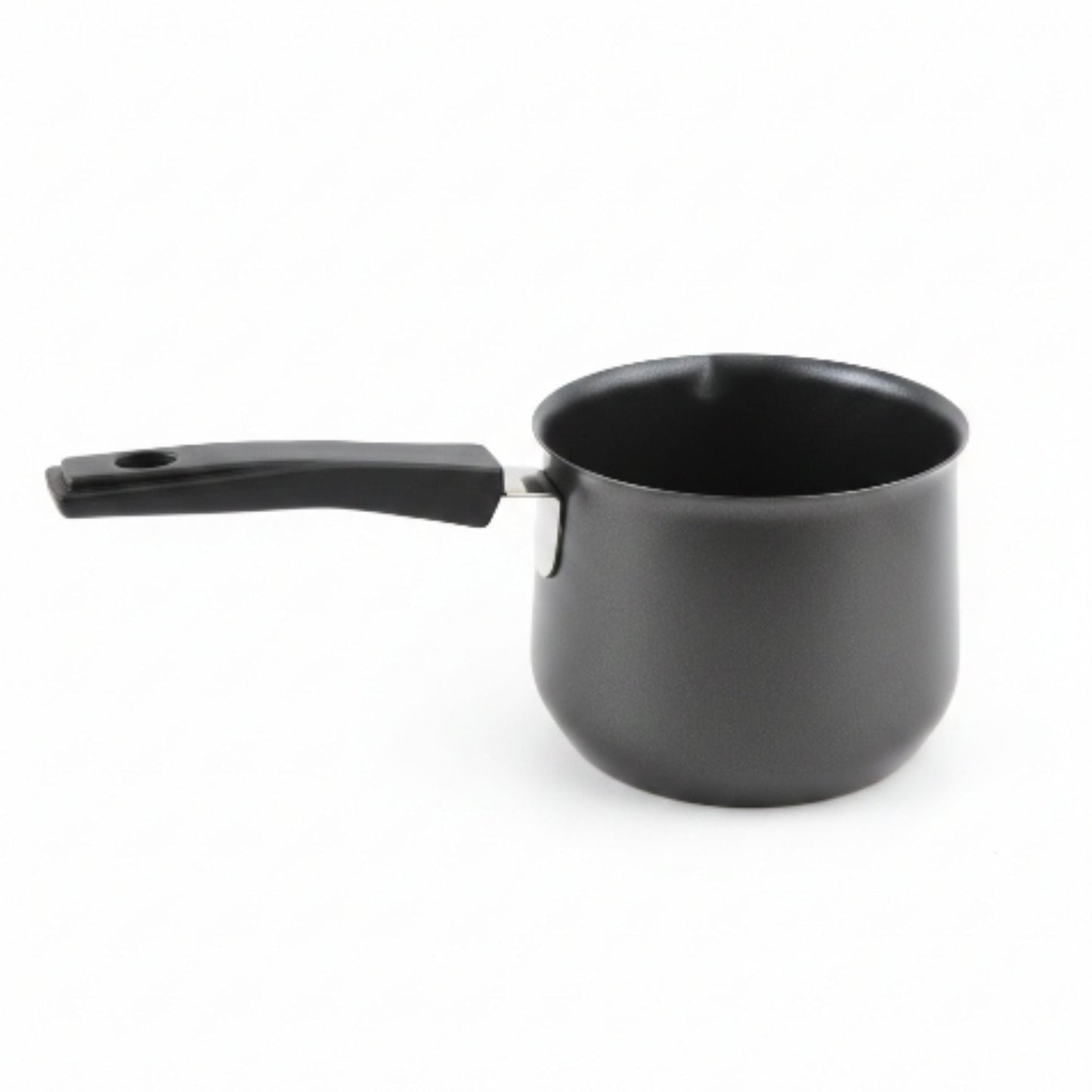 Non-Stick Speckled Black Milk Pot with Handle – Multi-Purpose Milk Pan & Saucepan