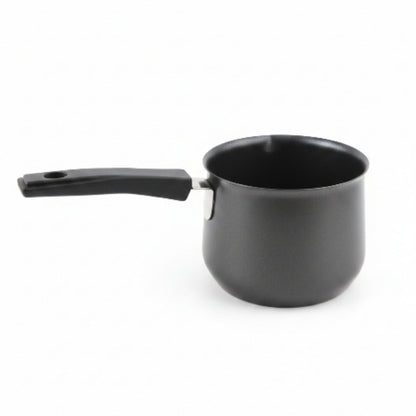 Non-Stick Speckled Black Milk Pot with Handle – Multi-Purpose Milk Pan & Saucepan