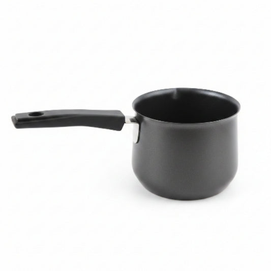 Non-Stick Speckled Black Milk Pot with Handle – Multi-Purpose Milk Pan & Saucepan