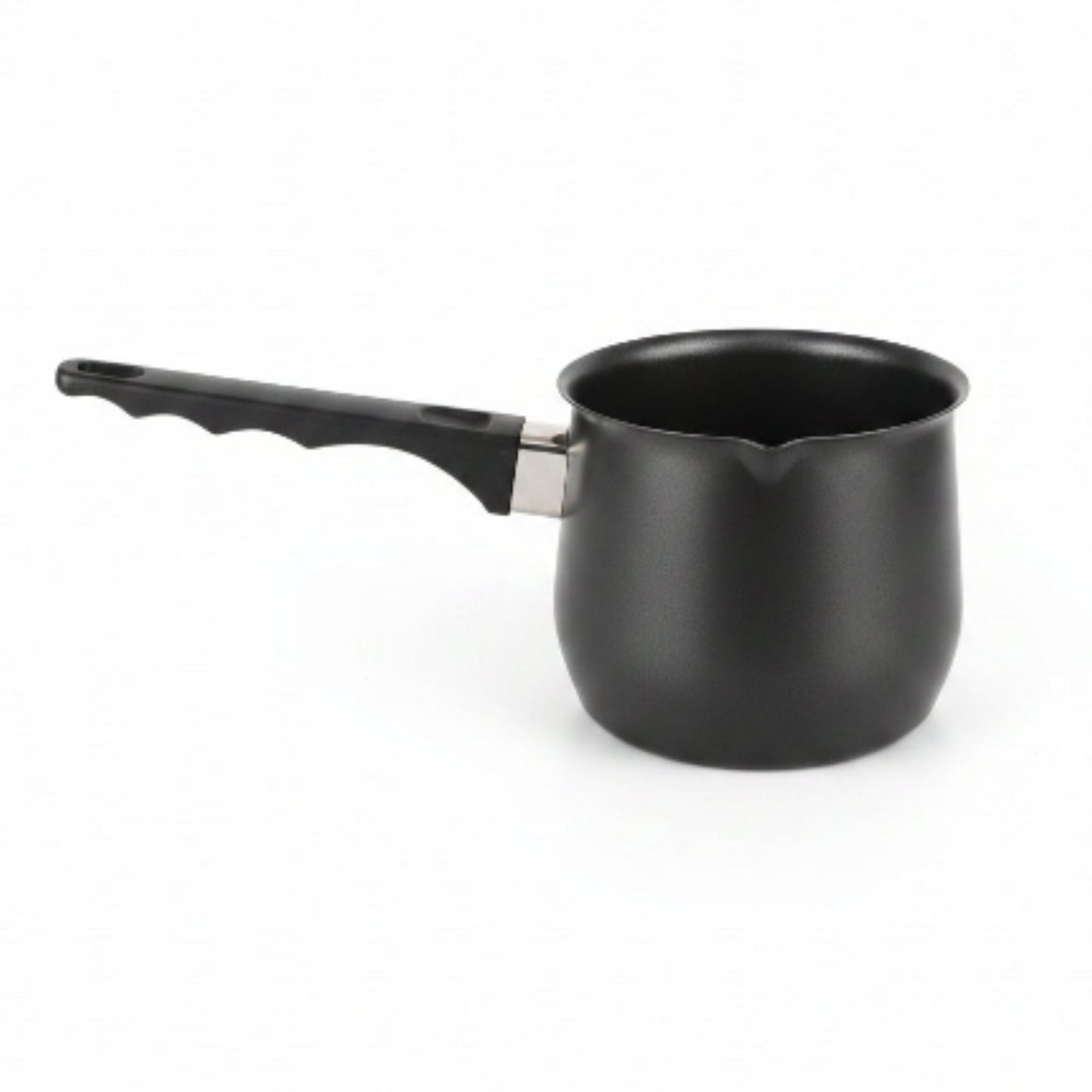 Non-Stick Speckled Black Milk Pot with Handle – Multi-Purpose Milk Pan & Saucepan