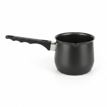 Non-Stick Speckled Black Milk Pot with Handle – Multi-Purpose Milk Pan & Saucepan
