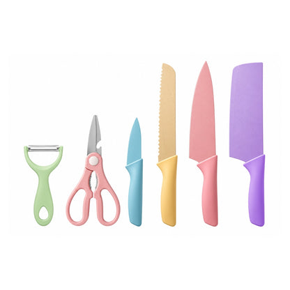 Pastel Knife Set – Multi-Purpose Kitchen Cutting Knives