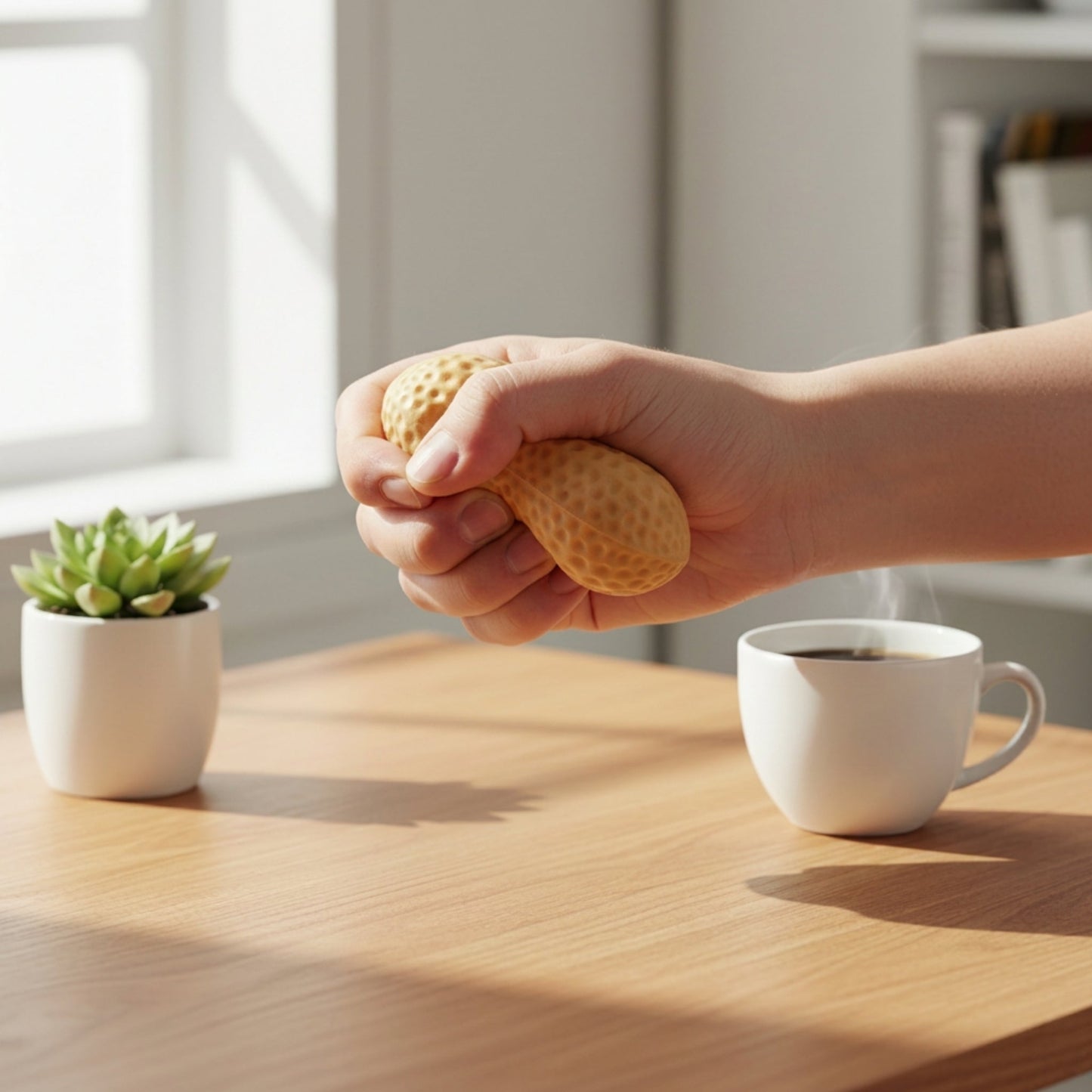 Peanut Squishy Toy – Soft Squeeze Sensory Toy