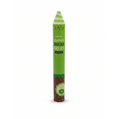 Pencil Shaped Fruit Eraser | Cute Novelty School Eraser Kiwi On White Background