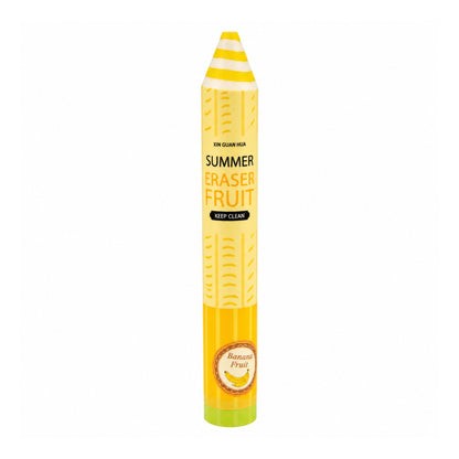 Pencil Shaped Fruit Eraser - Cute Novelty School Eraser