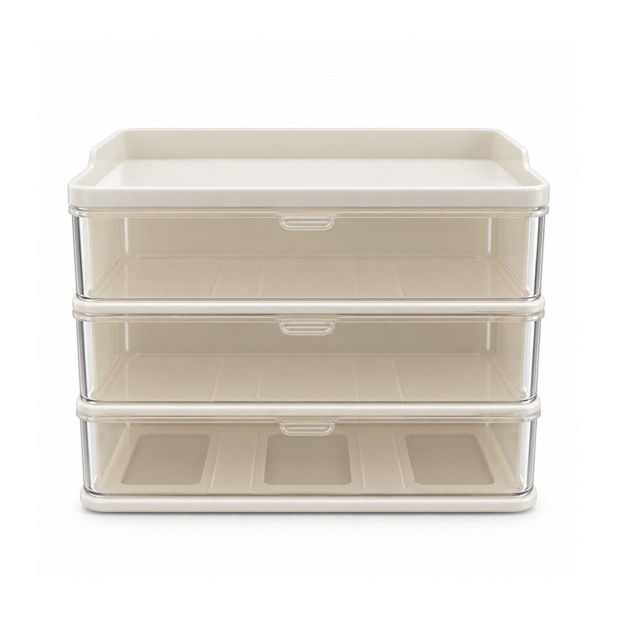 Plastic Stationery Organizer with Drawers – Multi-Compartment Desk Storage
