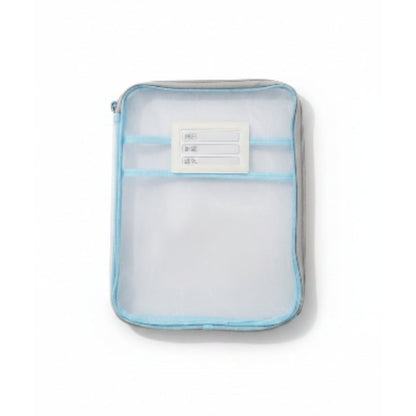 Portable Expanding File Folder Organizer for A4 Documents - Blue